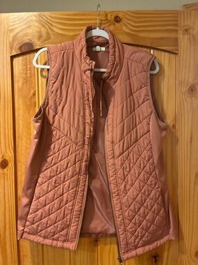 Maurices Dusty Rose Quilted Sleeveless Vest XL